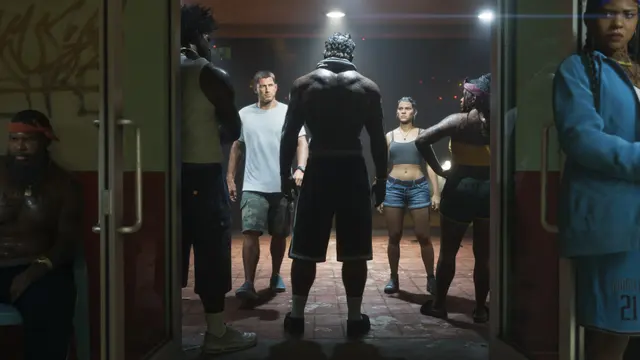 Lucia e Jason durante um assalto, em captura oficial do GTA 6