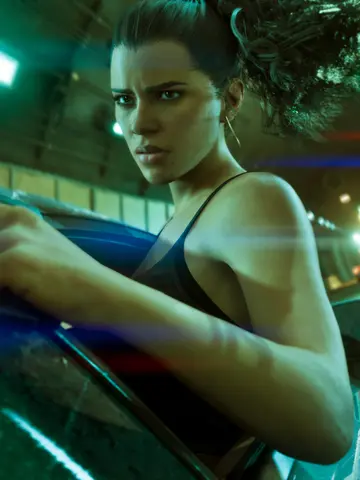 Lucia Caminos dirigindo em perseguição policial no GTA 6