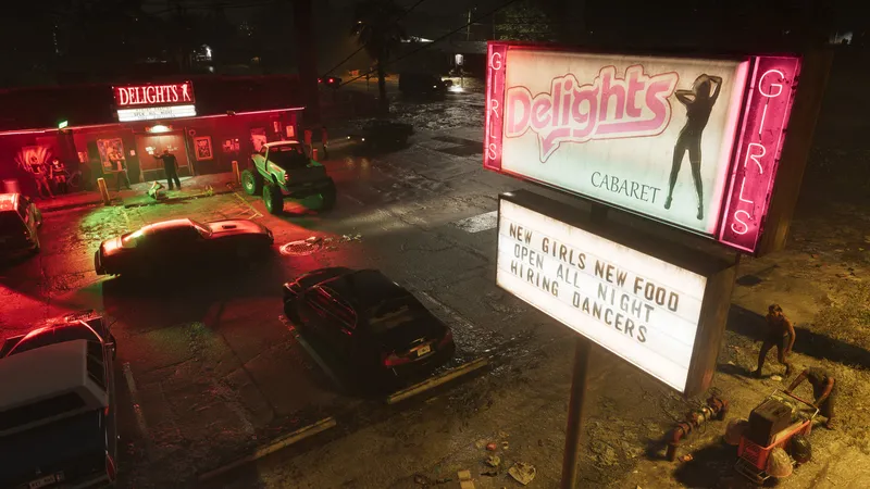 Wallpaper do GTA 6: Neon em Port Gellhorn