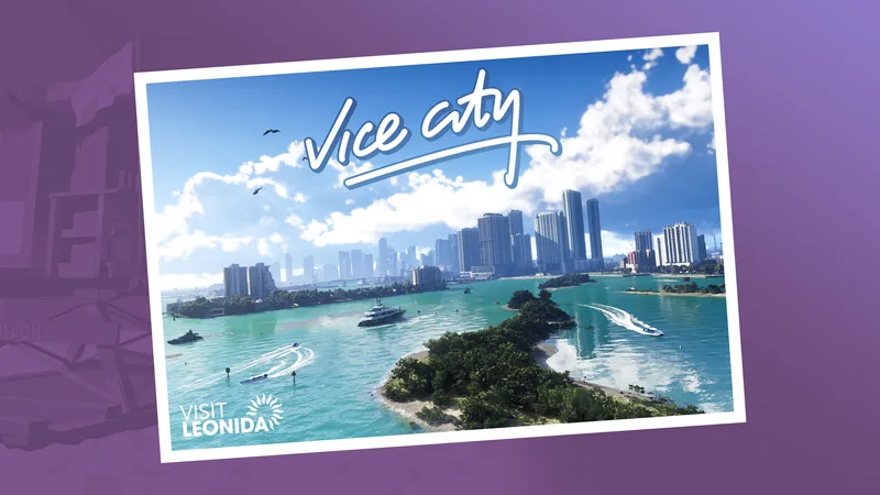 Wallpaper do GTA 6: Cartão-postal de Vice City